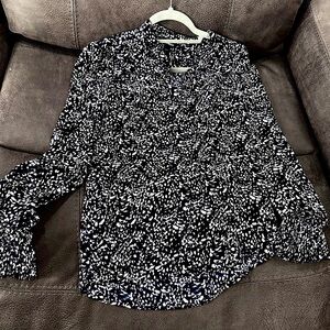 Express Monochrome Speckled Blouse
